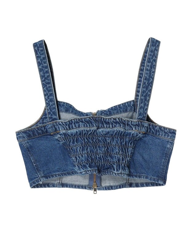 Green Parks デニムビスチェ Light Indigo