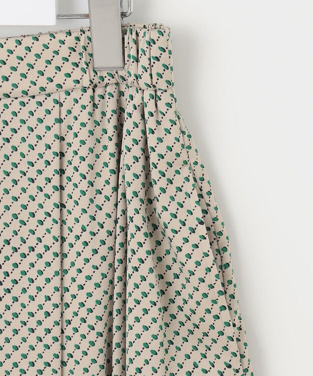 自由区 【セットアップ対応・洗える】サテンアムンゼン スカート サンドベージュ系