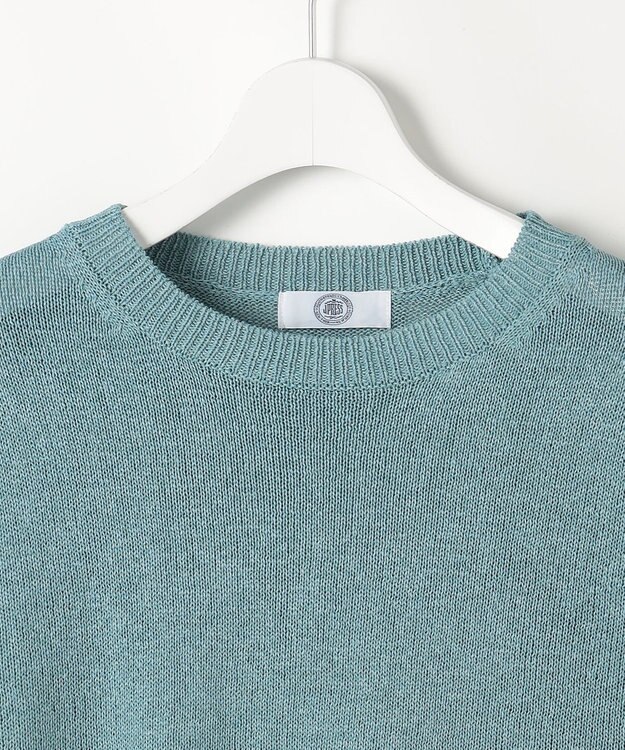 J.PRESS LADIES L DRY COMFORT クルーネック ニット アクア系