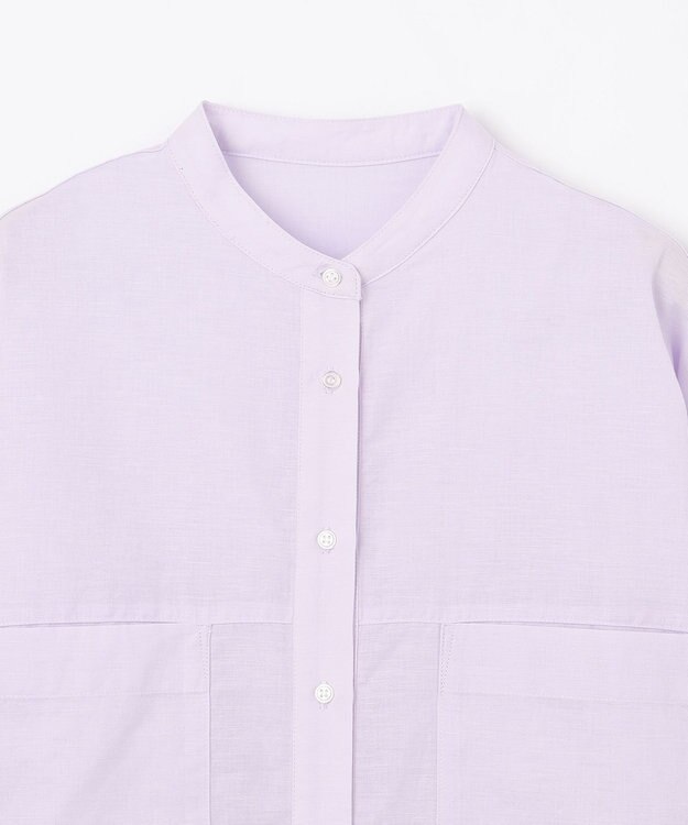 ANY L コットンリネンシャツ パープル
