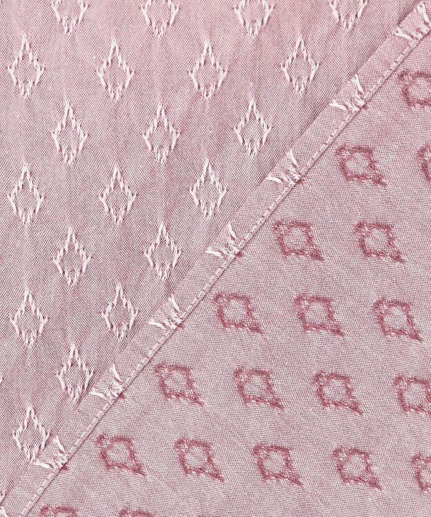 JOSEPH HOMME 新柄【ストレッチ】ハムサジャガードストレッチ　レギュラーカラー半袖シャツ ピンク系