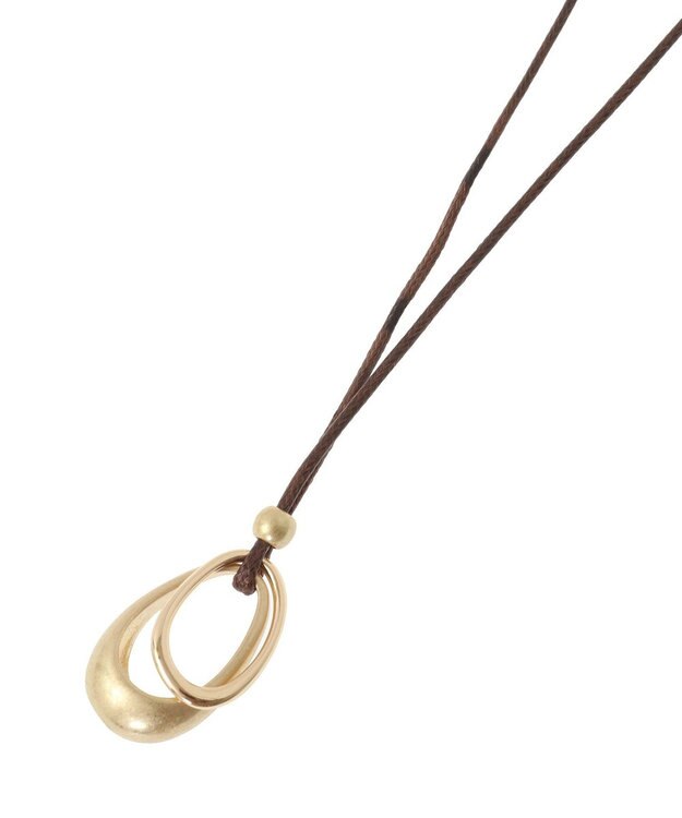 AMERICAN HOLIC ツインオーバルコードネックレス Gold