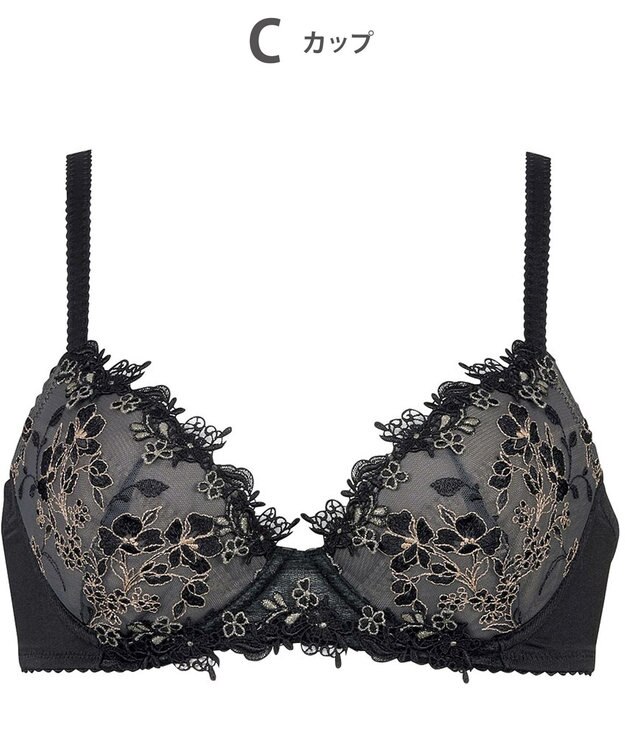 Wing ブラジャー Wing Lesiage ふっくらまる胸メイク やさしいフィット感 【2920シリーズ】 パッド有 ブラ PB2920 ウイング／ワコール ブラック