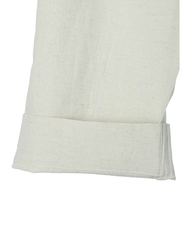 Green Parks インド 綿麻フロントタックパンツ Natural