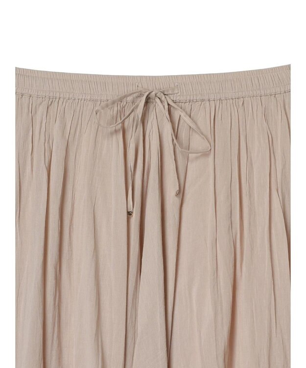 CRAFT STANDARD BOUTIQUE コットンボイルギャザースカート Gray Beige