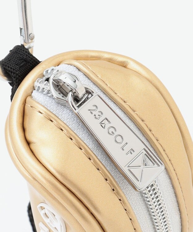 23区GOLF 【WOMEN】エレガントエナメルボールポーチ ゴールド系