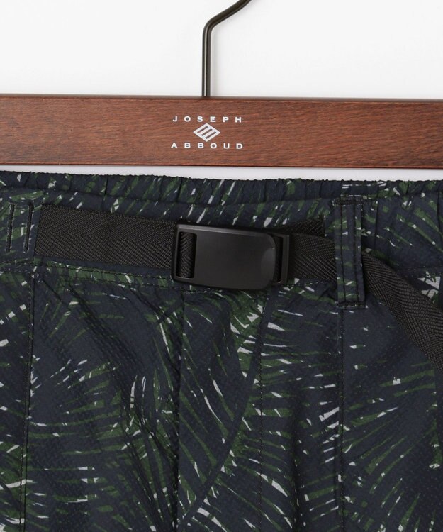 JOSEPH ABBOUD MOUNTAIN 【UNISEX】3Dエンボスリーフ ハーフパンツ オリーブ系6