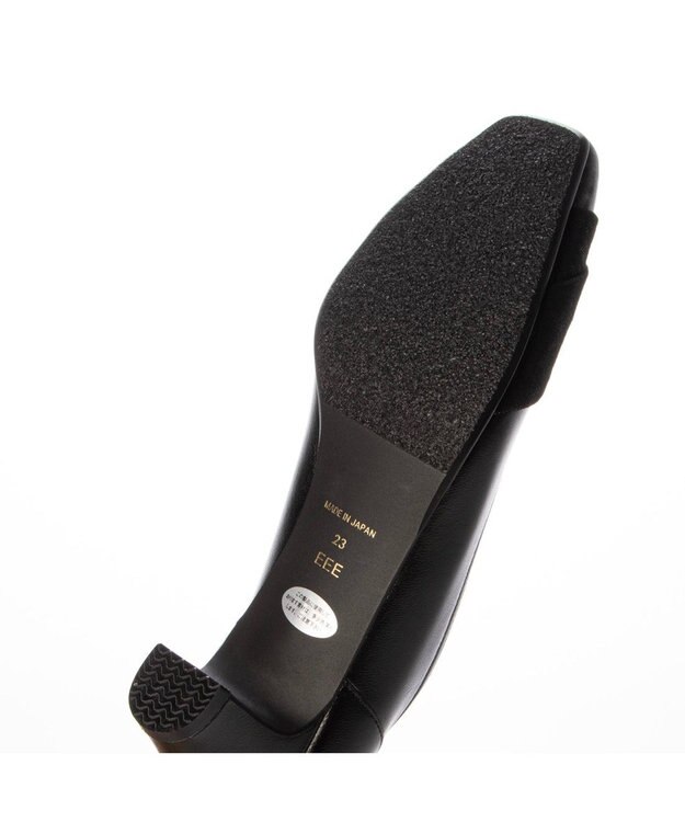 Riz raffinee 【3E】スクエアトゥパンプス ブラック