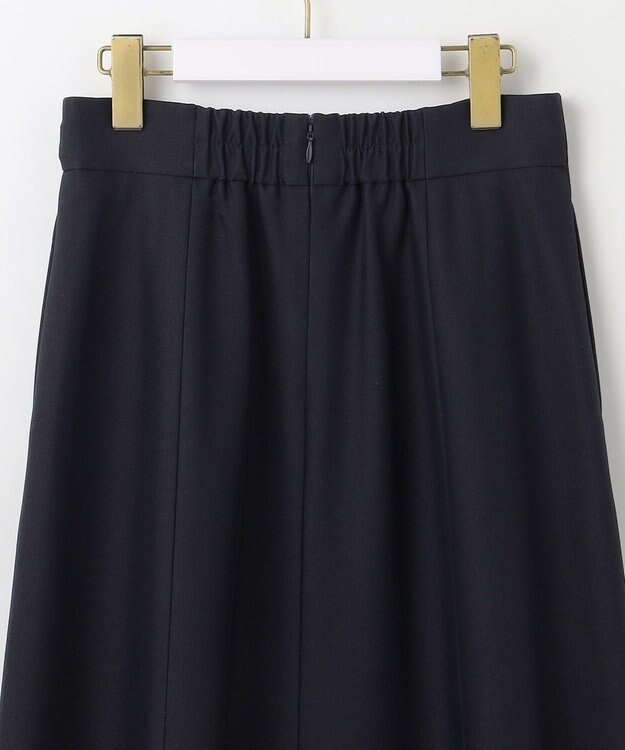 ANY SIS L 【洗える】褒めらレディフレア スカート ネイビー