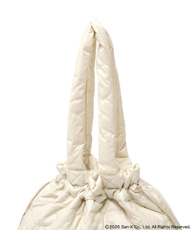 earth music&ecology 【予約】リラックマ×earth シルエットキルトトートバッグ アイボリー