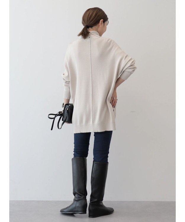 AMERICAN HOLIC バイパチタートルネックニットプルオーバー Gray Beige