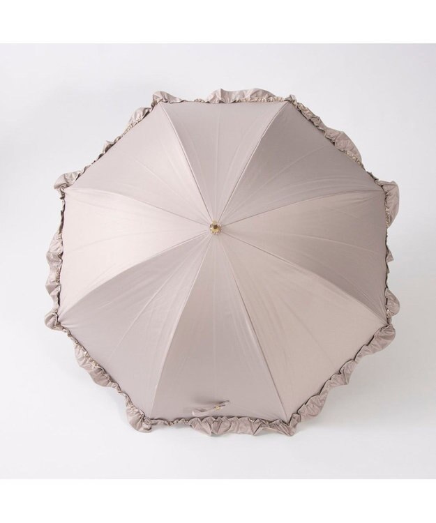 UNBILLION カシュネ cachenez / 【晴雨兼用】【日傘】 【UV カット率99.999.9％以上】PUビッグフリルショートパラソル ダークベージュ