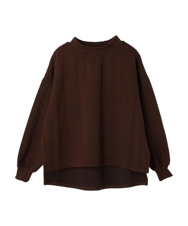 CRAFT STANDARD BOUTIQUE JQカットボリュームスリーブMOCプルオーバー1 Brown