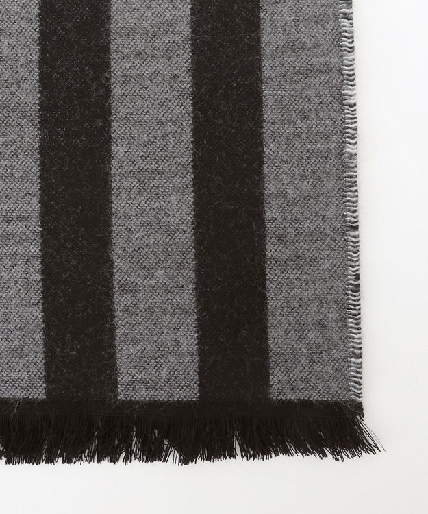 JOSEPH ABBOUD 【ブランド30周年記念・フランス製】アメリカンフラッグパターンストール ブラック系7