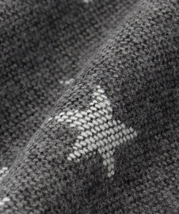 JOSEPH ABBOUD 【ブランド30周年記念・フランス製】アメリカンフラッグパターンストール ブラック系7