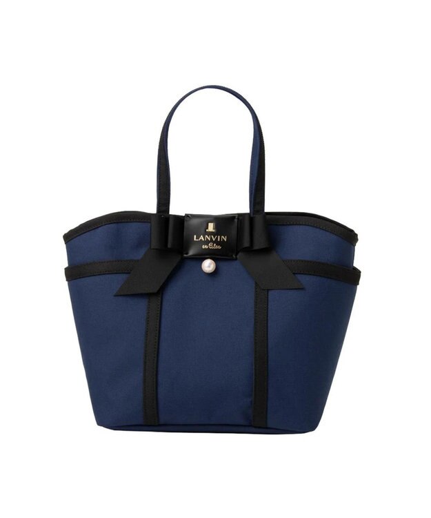 LANVIN en Bleu LANVIN en Bleu ランバンオンブルー ジュール トートバッグ ポーチ付 M ネイビー
