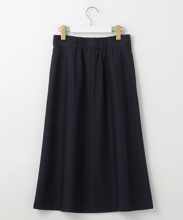 ANY SIS L 【洗える】褒めらレディフレア スカート ネイビー