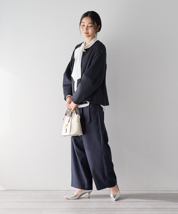 YECCA VECCA ダンボールニットジャケット Navy