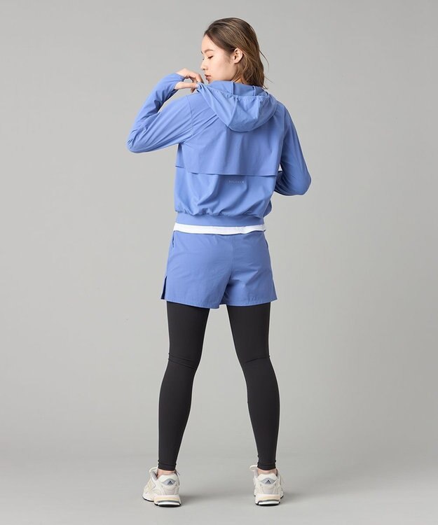 Chacott ランナーズハーフジップジャケット ヒヤシンス