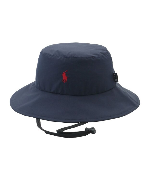 MOONBAT POLO RALPH LAUREN 刺繍 リップパラソルハット ネイビーブルー