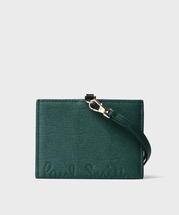 Paul Smith クロップドロゴ IDケース ダークグリーン