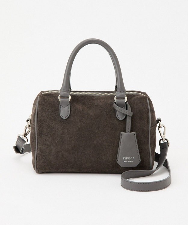 russet スエード2WAYミニボストンバッグ(CE-1570-WEB) Gray