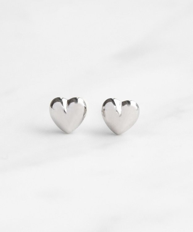 TOCCA 【WEB限定】WITH HEART MINI PIERCED EARRINGS プラチナ ピアス プラチナ系