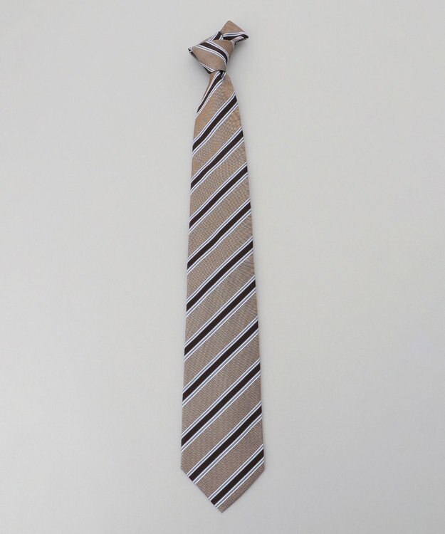 GOTAIRIKU Fermo Fossati_レジメンタル ネクタイ ダークブラウン系1