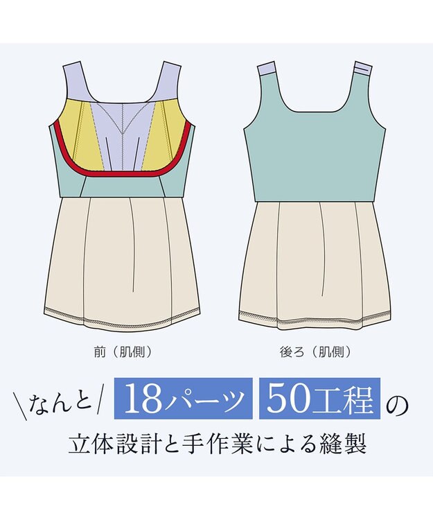 BRADELIS New York 【モアナモリーズ】森みなのオーガニックコットン混エアリーブラキャミ26 ノアラベンダー