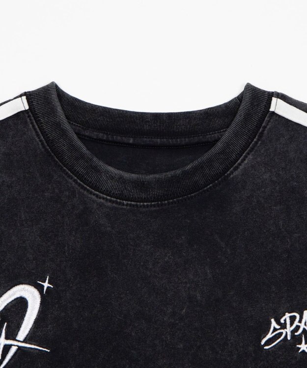 WEGO 【ユニセックス着用ITEM】スリーブラインロゴBIG　T（SS） ブラック