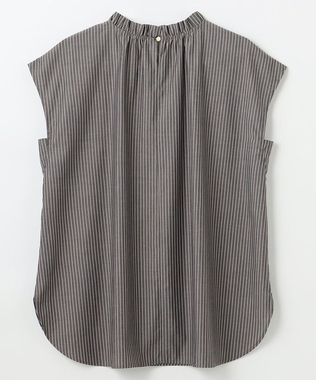 ANY 【抗菌防臭/速乾/手洗い可】エニィファンクション ノースリーブブラウス ブラックストライプ