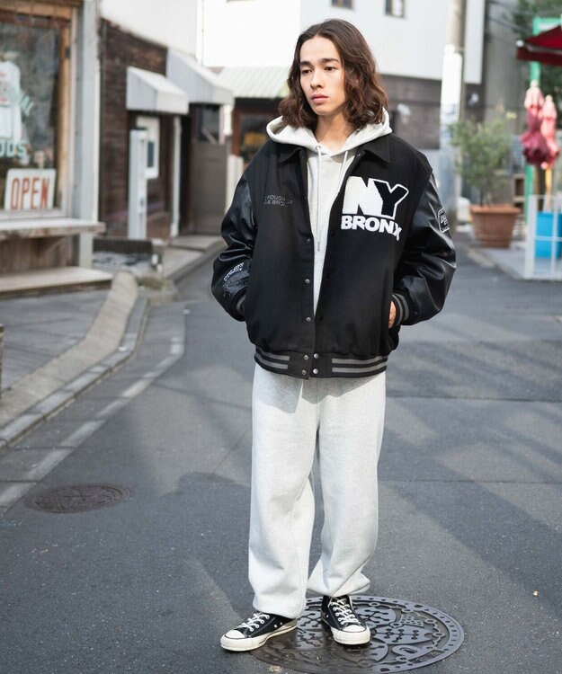 WEGO メルトンワッペンスタジャン ブラックその他