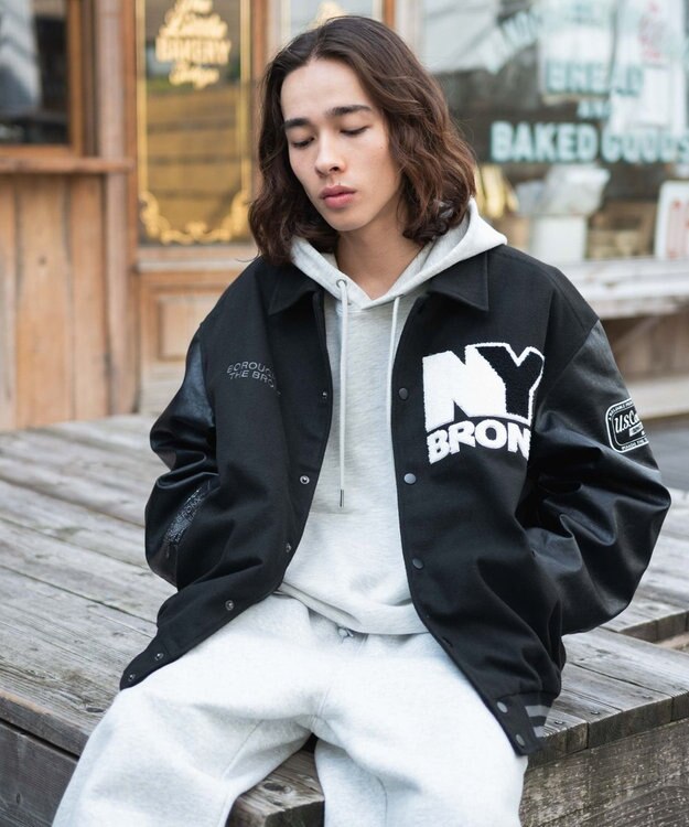 WEGO メルトンワッペンスタジャン ブラックその他