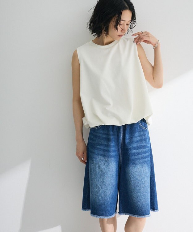 Green Parks ・Ｐｅｔｉｔ　Ｆｌｅｕｒ　バルーンノースリーブプルオ Off White