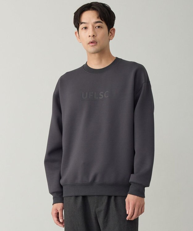 UNFILO MENS 【男女兼用】BEAUTY FORM JERSEY ロゴ クルー [EC限定]チャコール