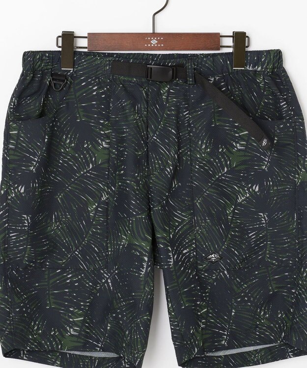 JOSEPH ABBOUD MOUNTAIN 【UNISEX】3Dエンボスリーフ ハーフパンツ オリーブ系6
