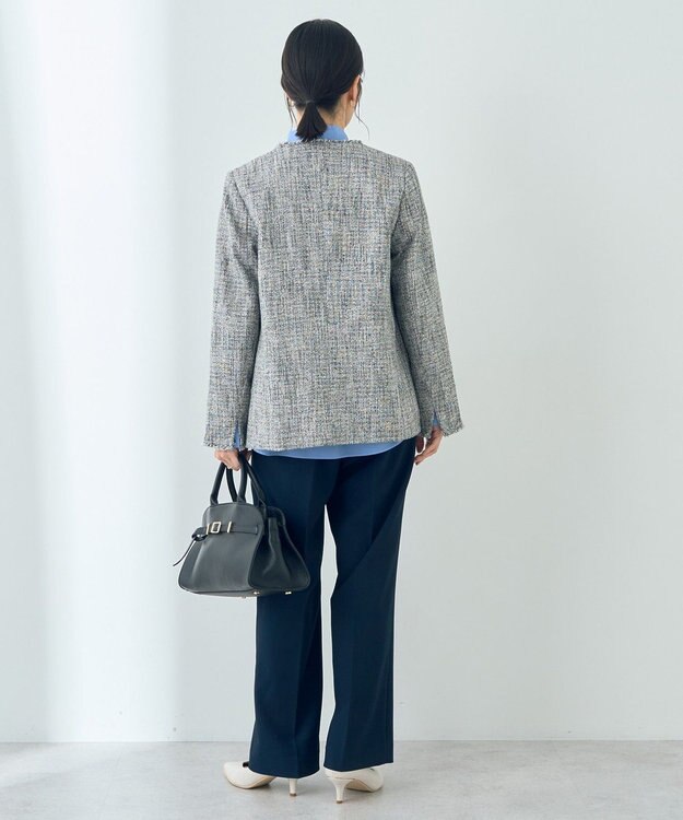 YECCA VECCA 金釦ツイードジャケット Mix