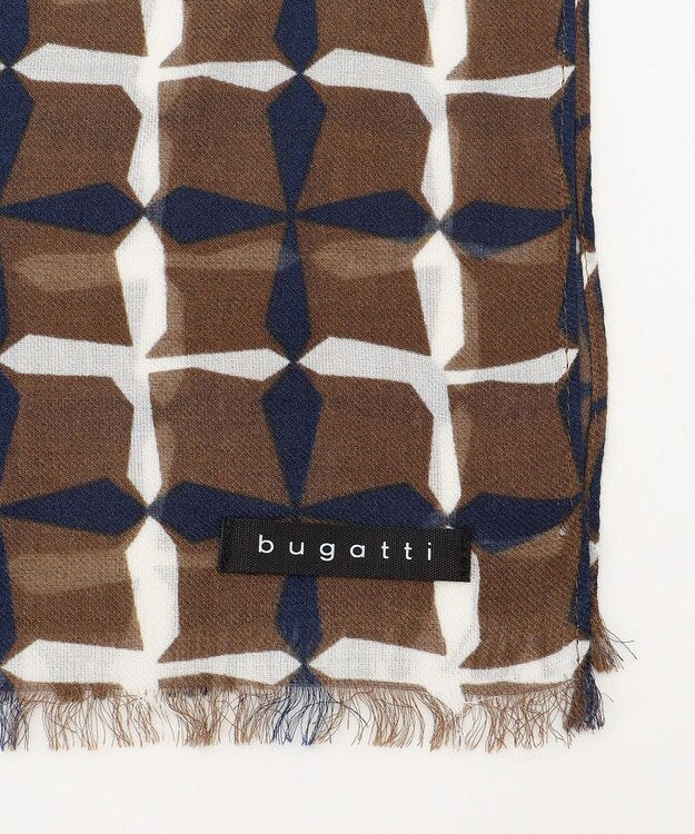 JOSEPH ABBOUD 【ドイツV.FRAAS社】ビンテージチェック ストール ダークブラウン系4