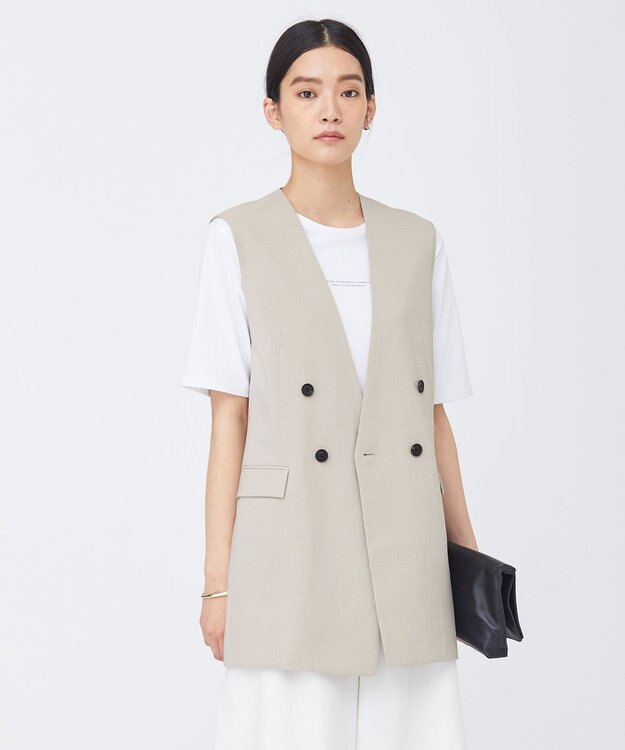 ICB 【洗える】 ハイツイストドライストレッチ ノーカラージレ ベージュ系