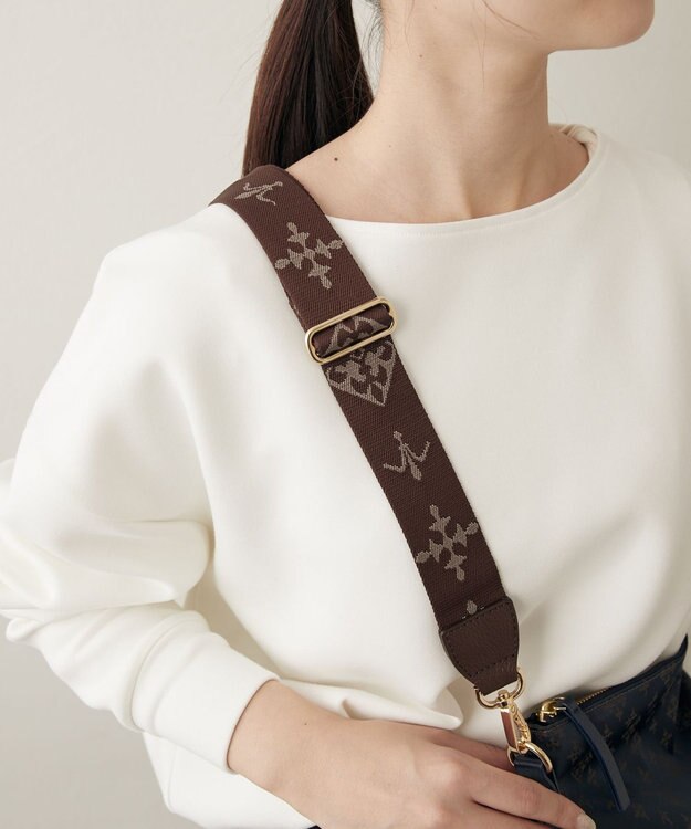 russet アレンジショルダーベルト［Monogram］(CE-1099) D.Brown（ゴールド金具）