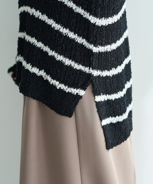 YECCA VECCA ルーズニットプルオーバー Border