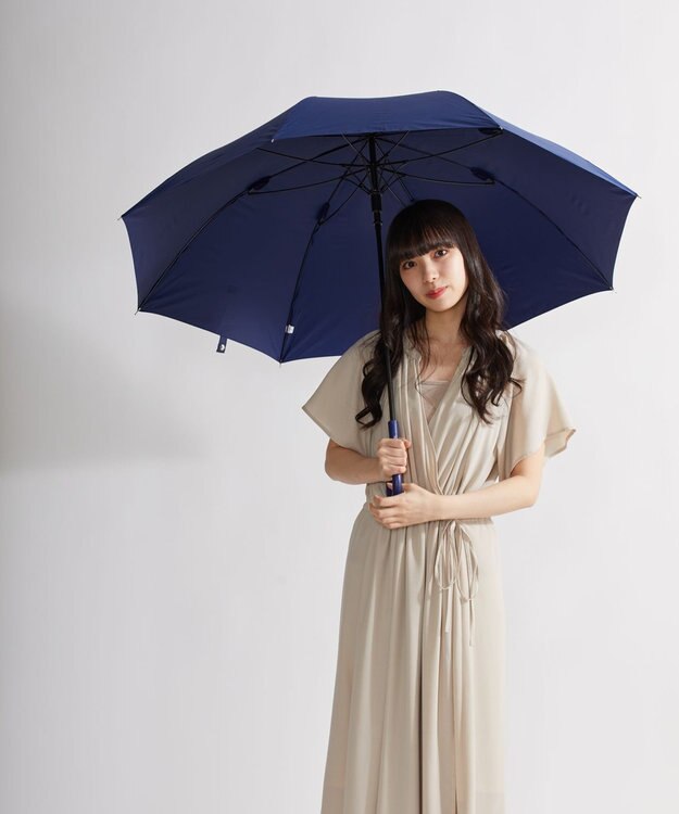 MOONBAT 【超撥水】フロータス (FLO(A)TUS) 長傘 耐風 ネイビーブルー