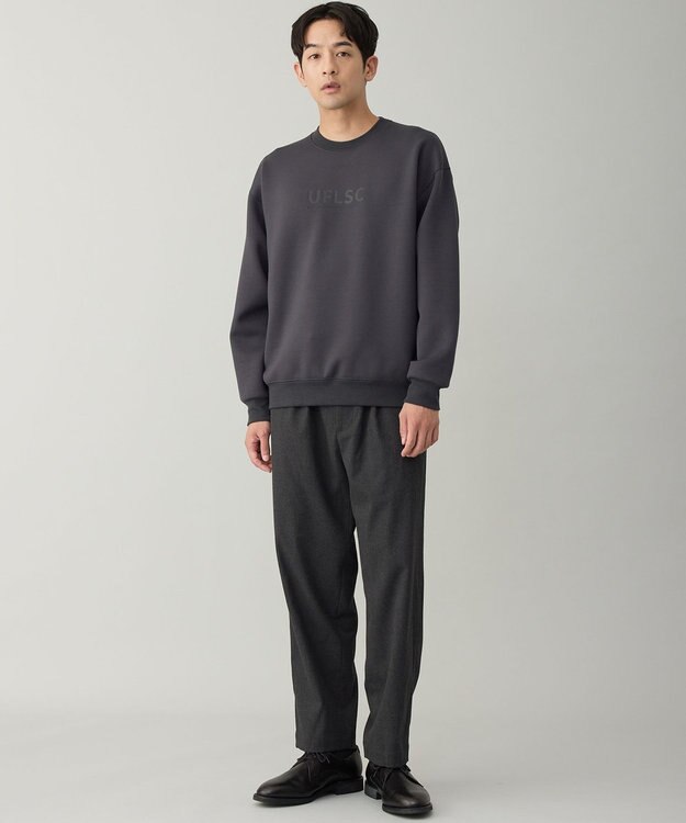 UNFILO MENS 【男女兼用】BEAUTY FORM JERSEY ロゴ クルー [EC限定]チャコール