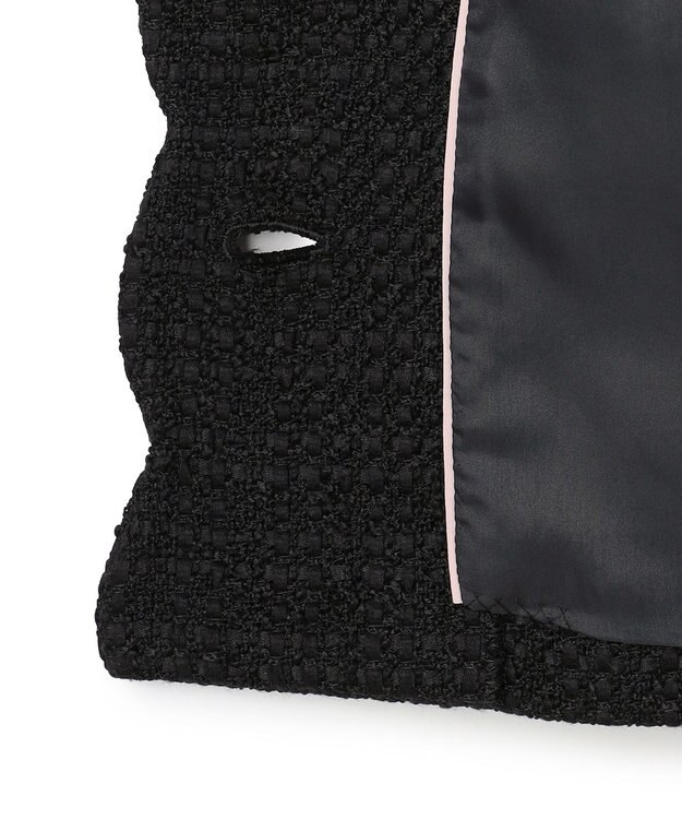 TOCCA 【消臭】BABY SCALLOP ツイードジャケット ブラック系