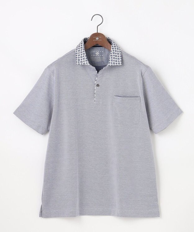 JOSEPH ABBOUD 【キングサイズ・愛されて21年！オーガニックコットン使用】ダディ ポロシャツ ダルブルー系