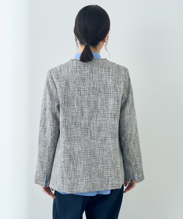 YECCA VECCA 金釦ツイードジャケット Mix