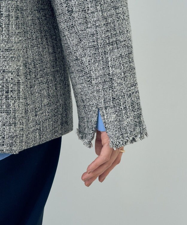 YECCA VECCA 金釦ツイードジャケット Mix