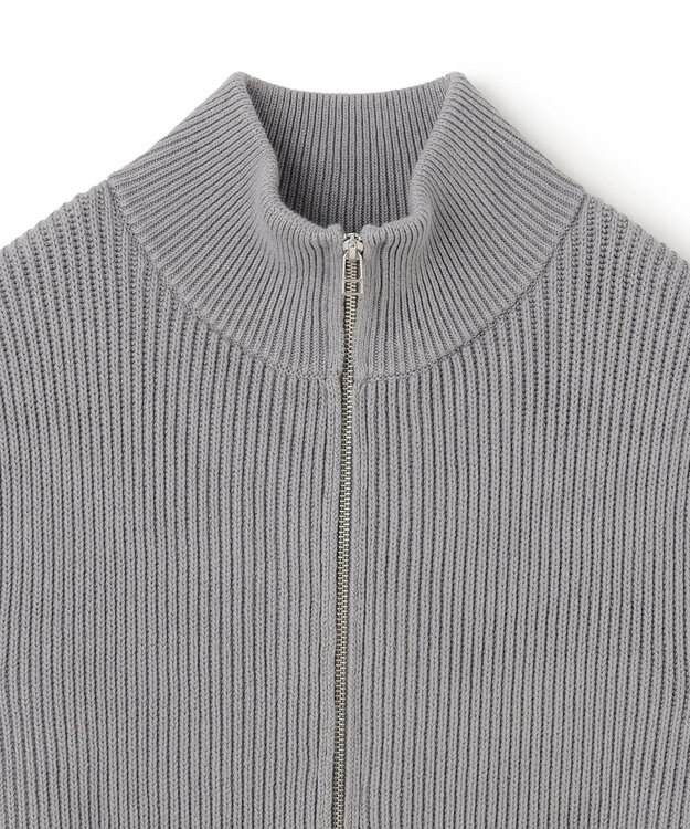 UNFILO MENS スウェットライク ジップベスト [24年秋冬商品] ライトグレー