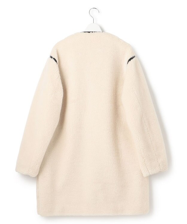 23区 テディボア ロング アウター オフホワイト