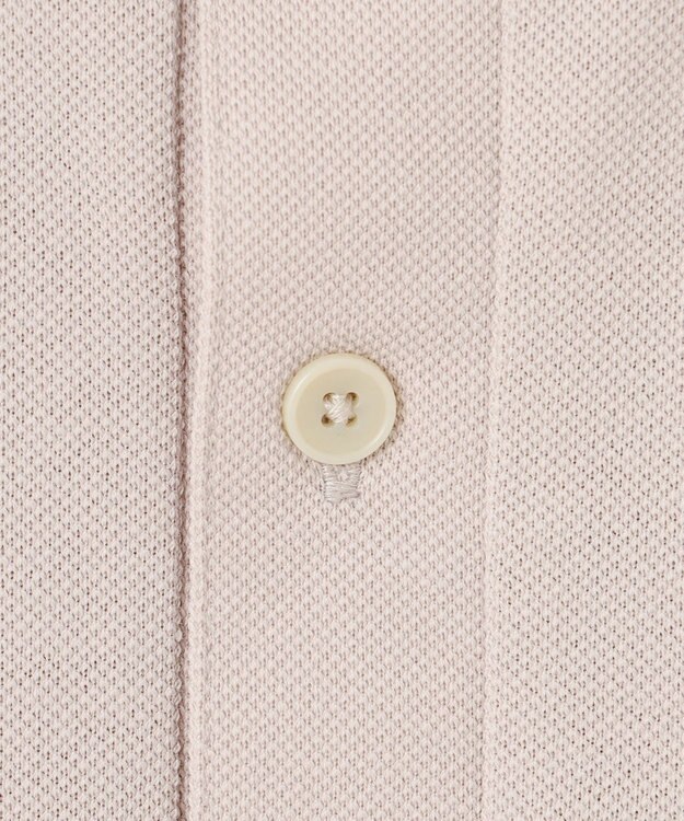 J.PRESS YORK STREET 【UNISEX】ブルドックワンポイント ポロシャツ ライトグレー系